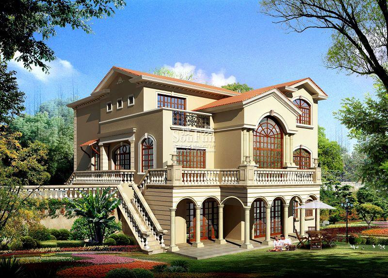 不同風(fēng)格別墅(六)