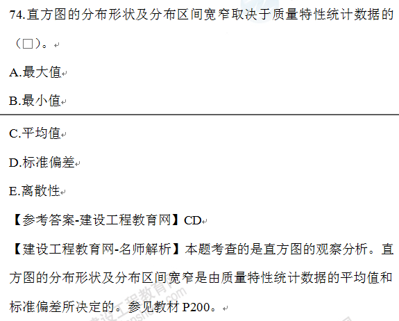 一建管理試題74 一建管理試題74
